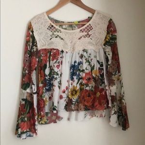 Flowers blouse made by Farm Rio